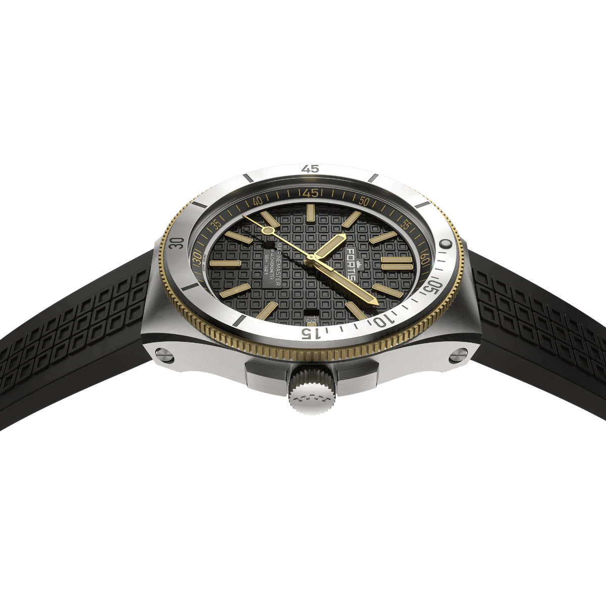 Fortis Marinemaster M-44 Black Resin Gold F8120015