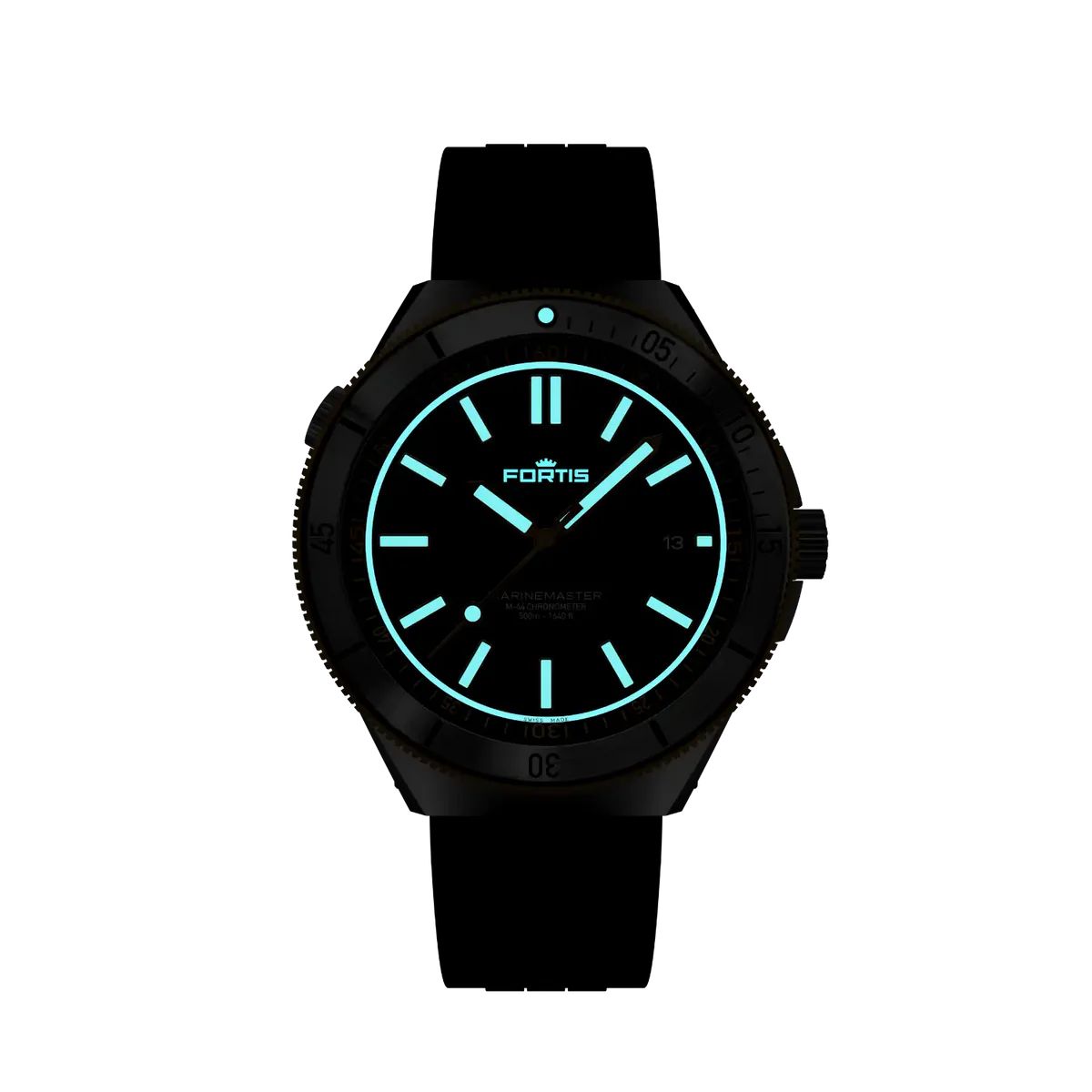 Fortis Marinemaster M-44 Black Resin Gold F8120015