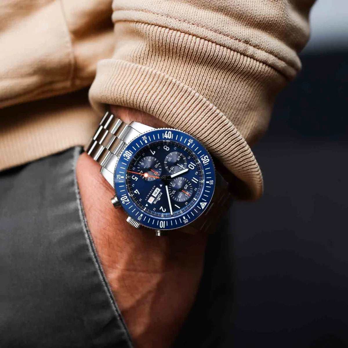 Fortis Novonaut N-42 Cobalt Blue Legacy F2040012