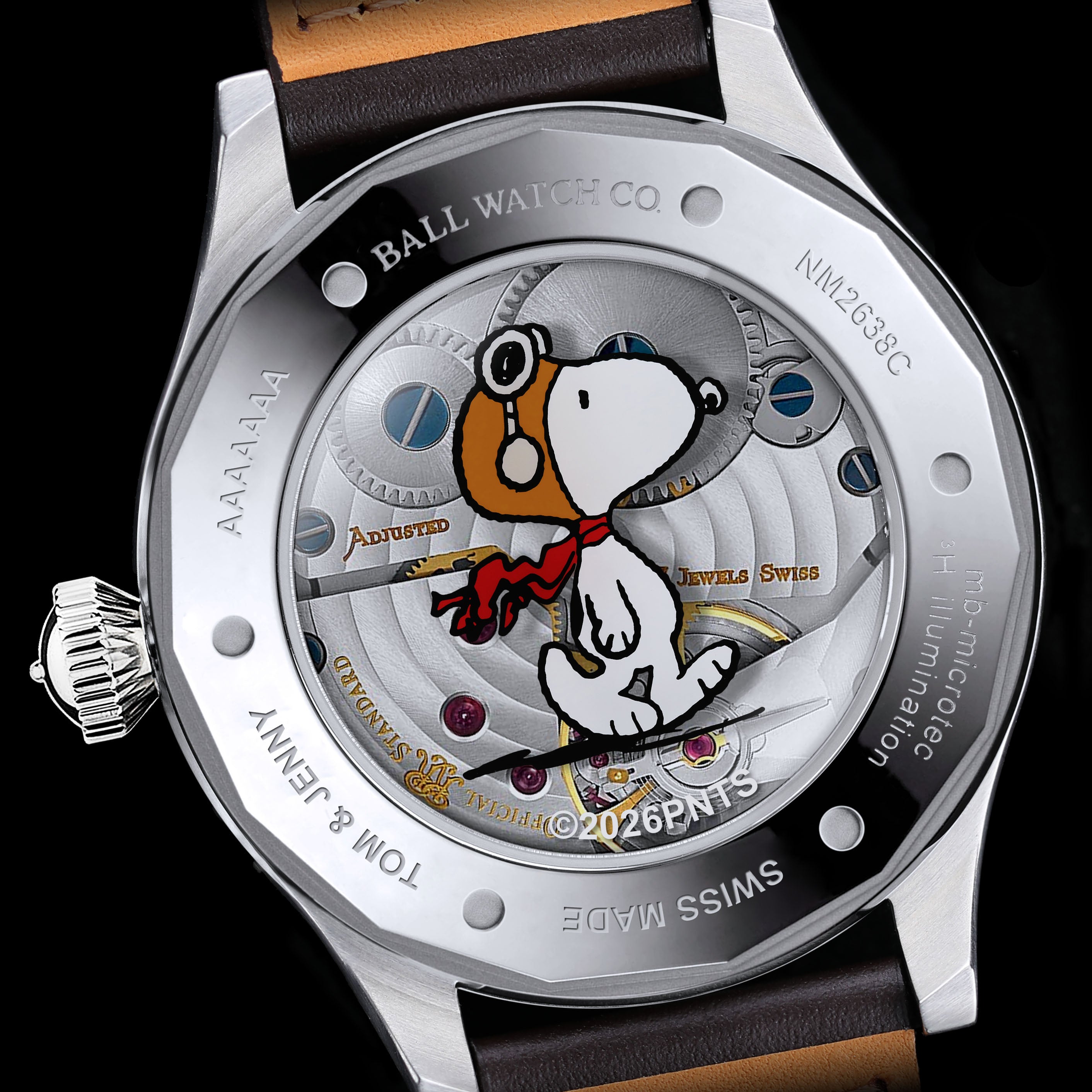 BALL Engineer Master II Snoopy Flying Ace (46mm) NM2638C-L2J-BK