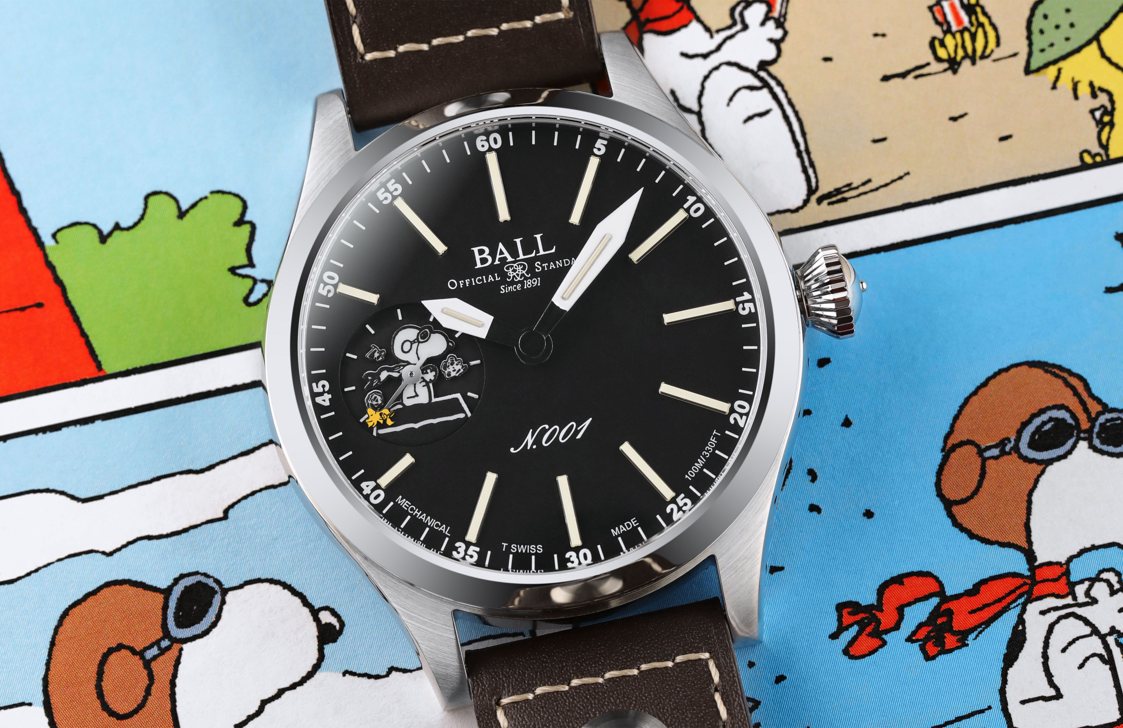 BALL Engineer Master II Snoopy Flying Ace (46mm) NM2638C-L2J-BK