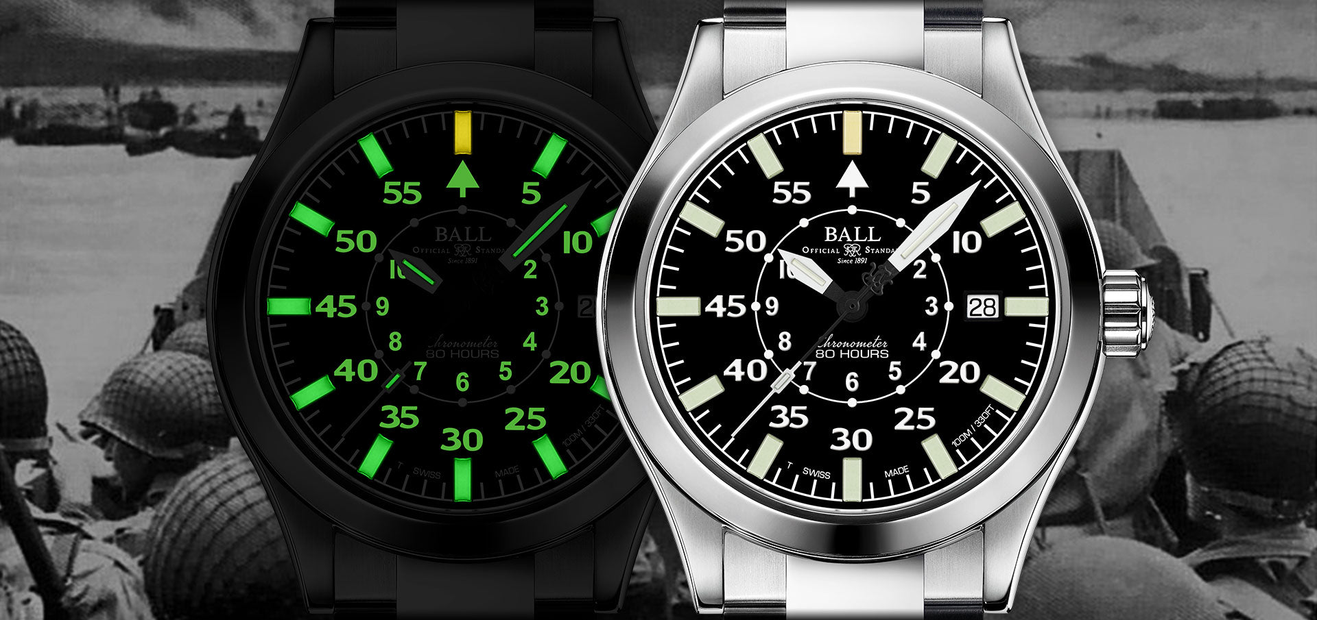 BALL Engineer M Normandy (43mm) NM2128C-S4C-BK