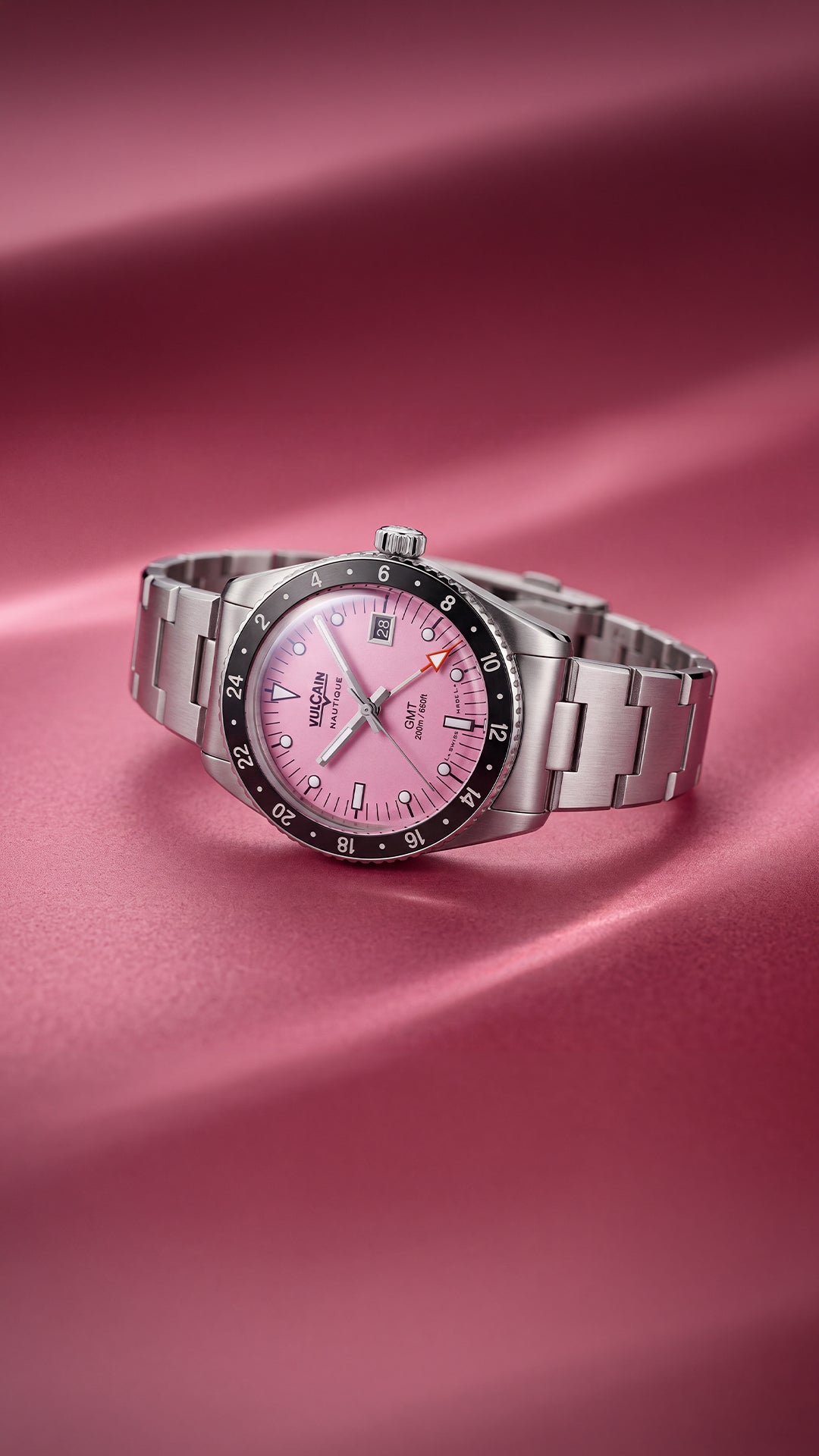 Vulcain Skindiver Nautical GMT Pink (38mm) 680174BL7