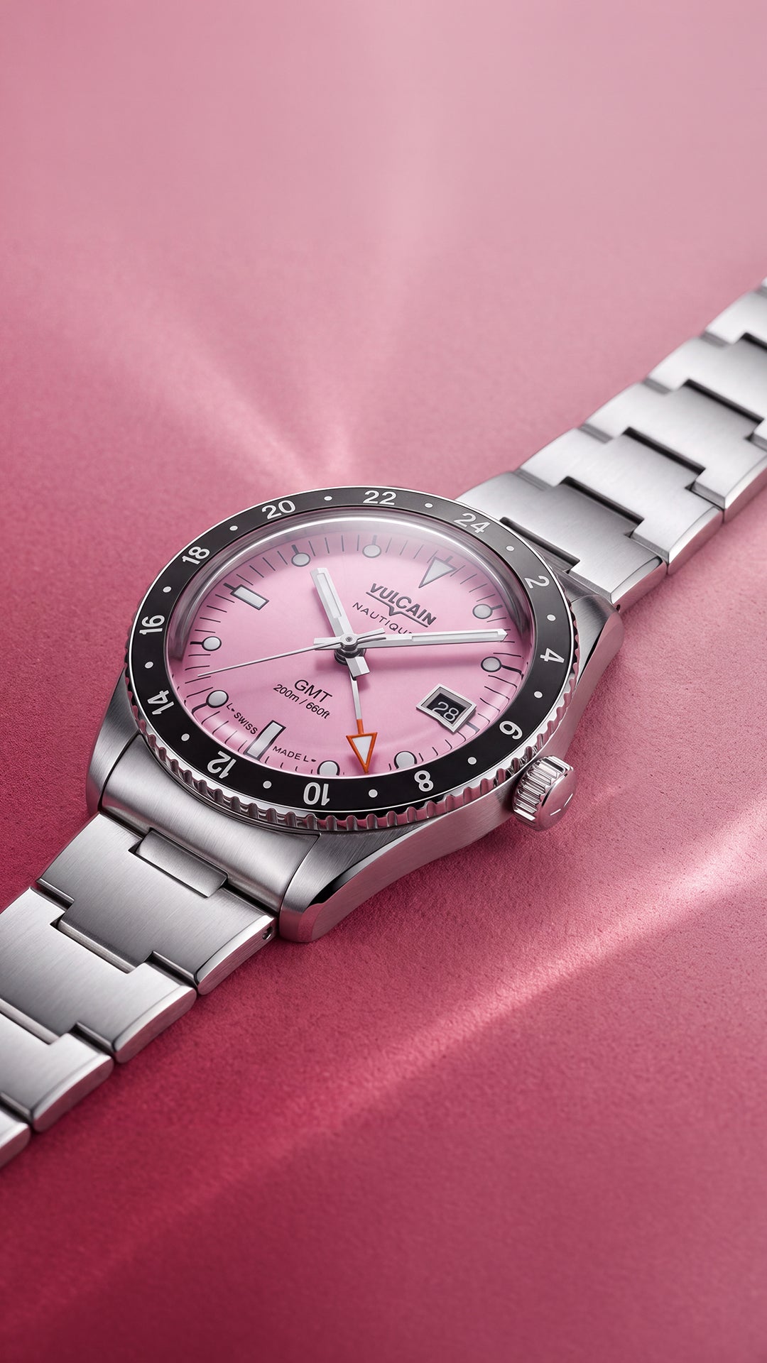 Vulcain Skindiver Nautical GMT Pink (38mm) 680174BL7