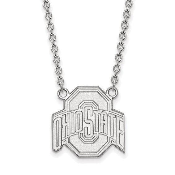 Ohio State University 14k Large Pendant on 18" Cable Chain