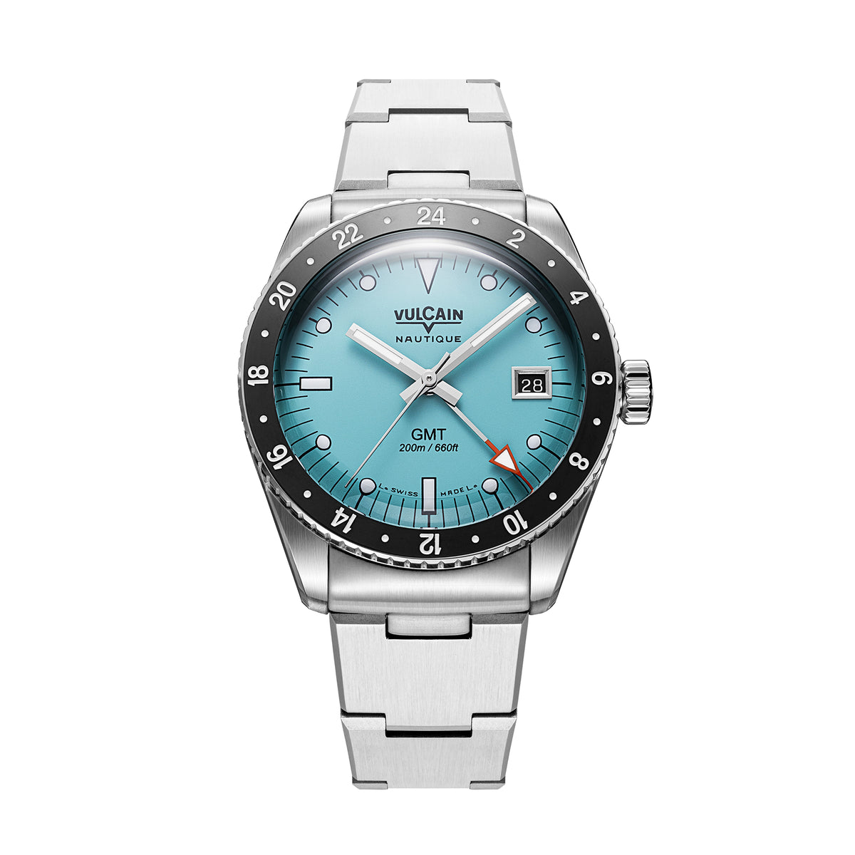 Vulcain Skindiver Nautical GMT Light Blue (38mm)  680174BM7