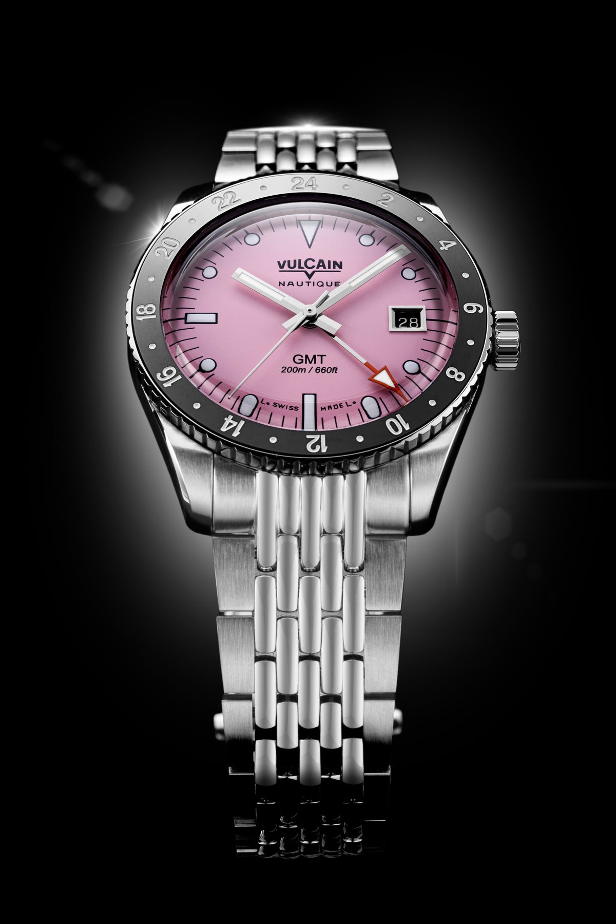 Vulcain Skindiver Nautical GMT Pink (38mm) 680174BL7