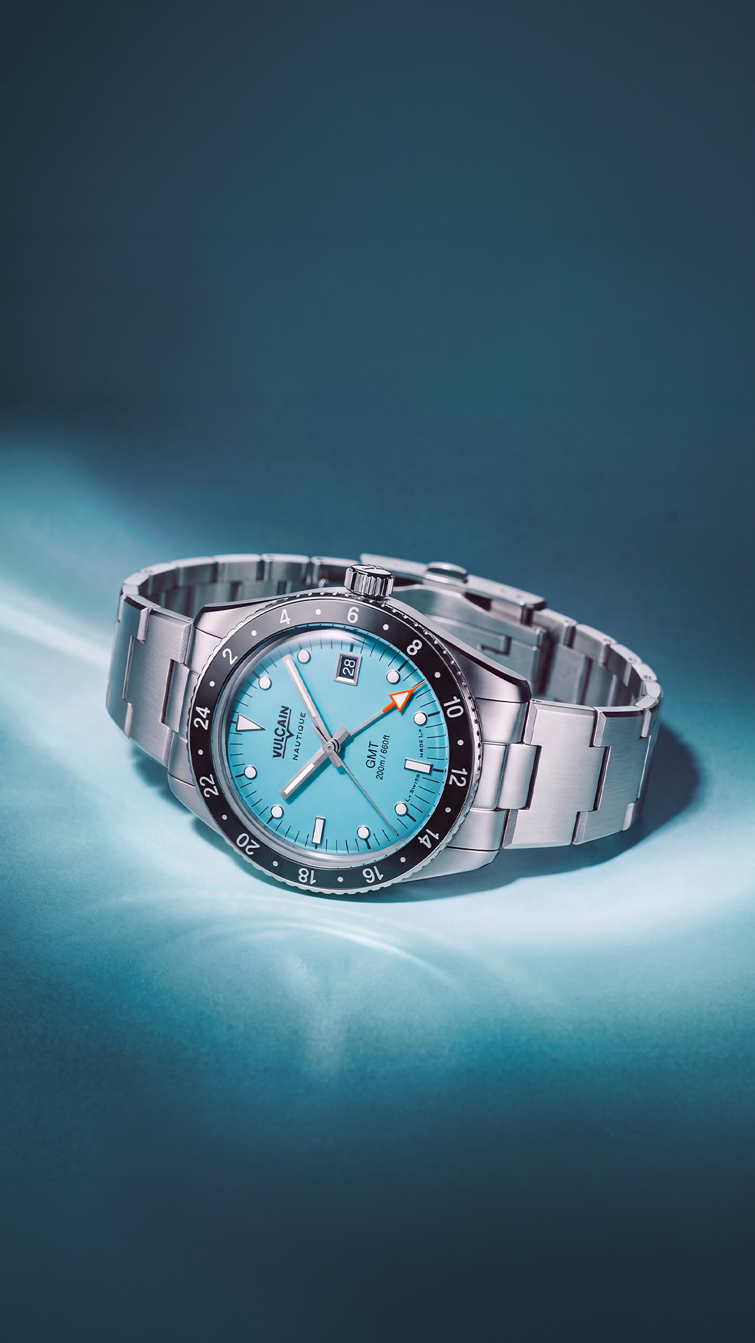 Vulcain Skindiver Nautical GMT Light Blue (38mm)  680174BM7
