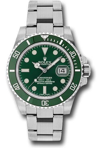 Rolex Oyster Perpetual Green Submariner HULK 41mm Pre Owned 116610LV