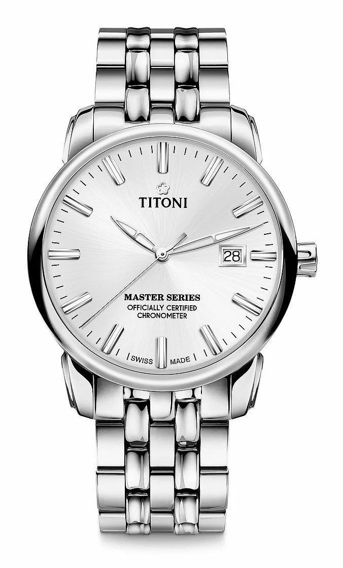 Titoni Master Series Chronometer Silver (41mm) 83188 S-575