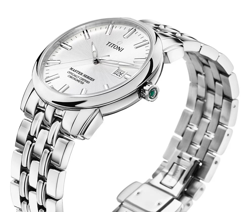 Titoni Master Series Chronometer Silver (41mm) 83188 S-575