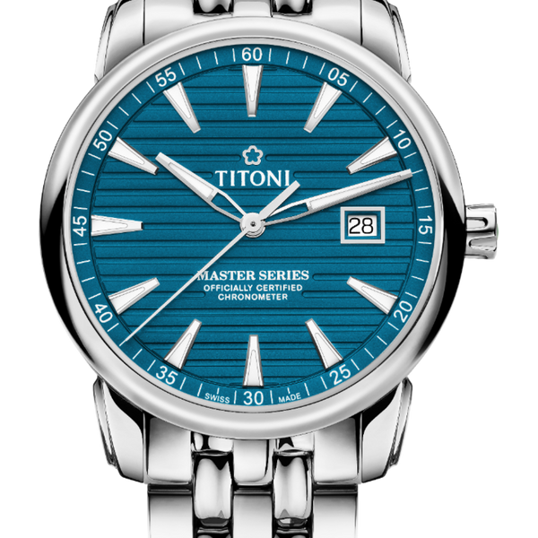 Titoni Master Series Chronometer Deep Sea Blue (41mm) 83188 S-735