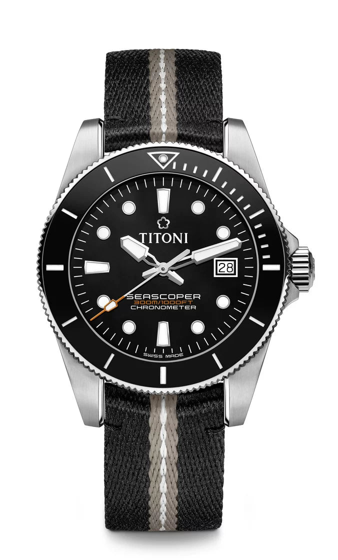 Titoni Seascoper 300 Black (42mm) 83300 SBK-T5-702