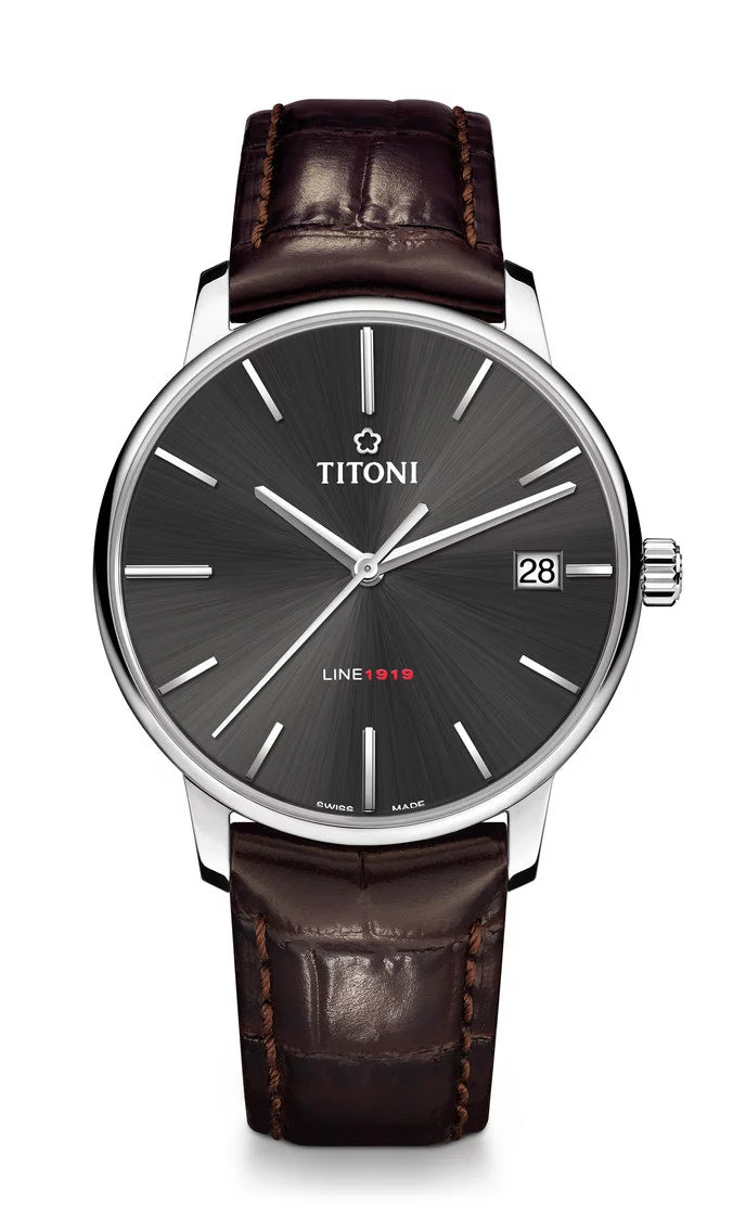 Titoni Line 1919 Anthracite (40mm) 83919 S-ST-576