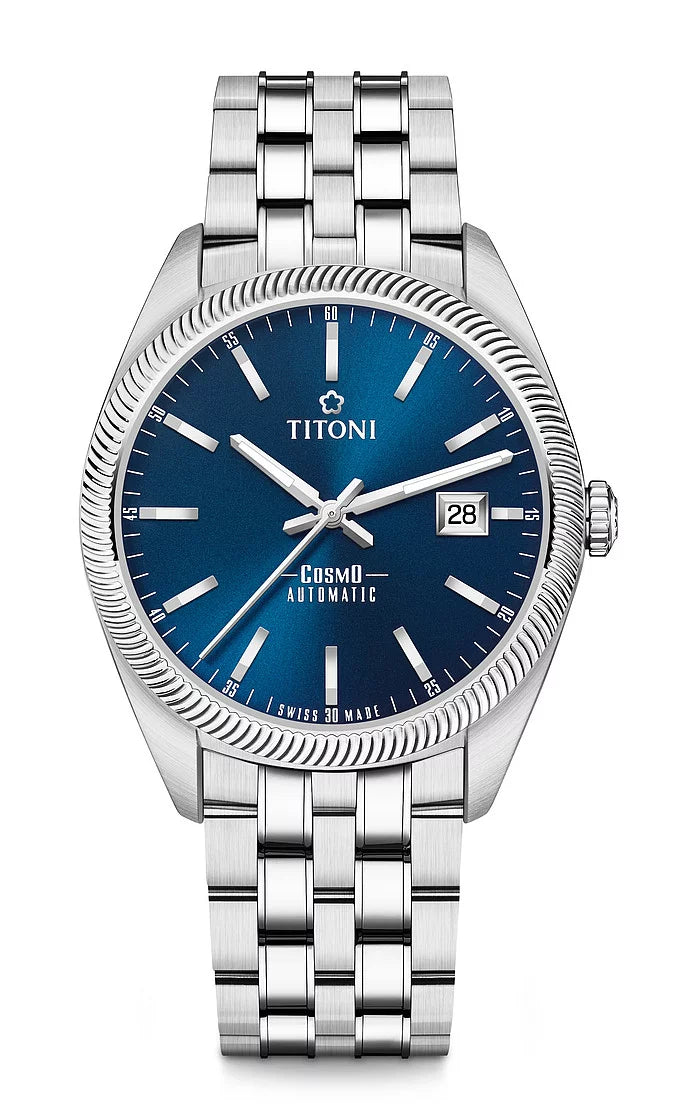 Titoni Cosmo Navy Blue (41mm) 878 S-612