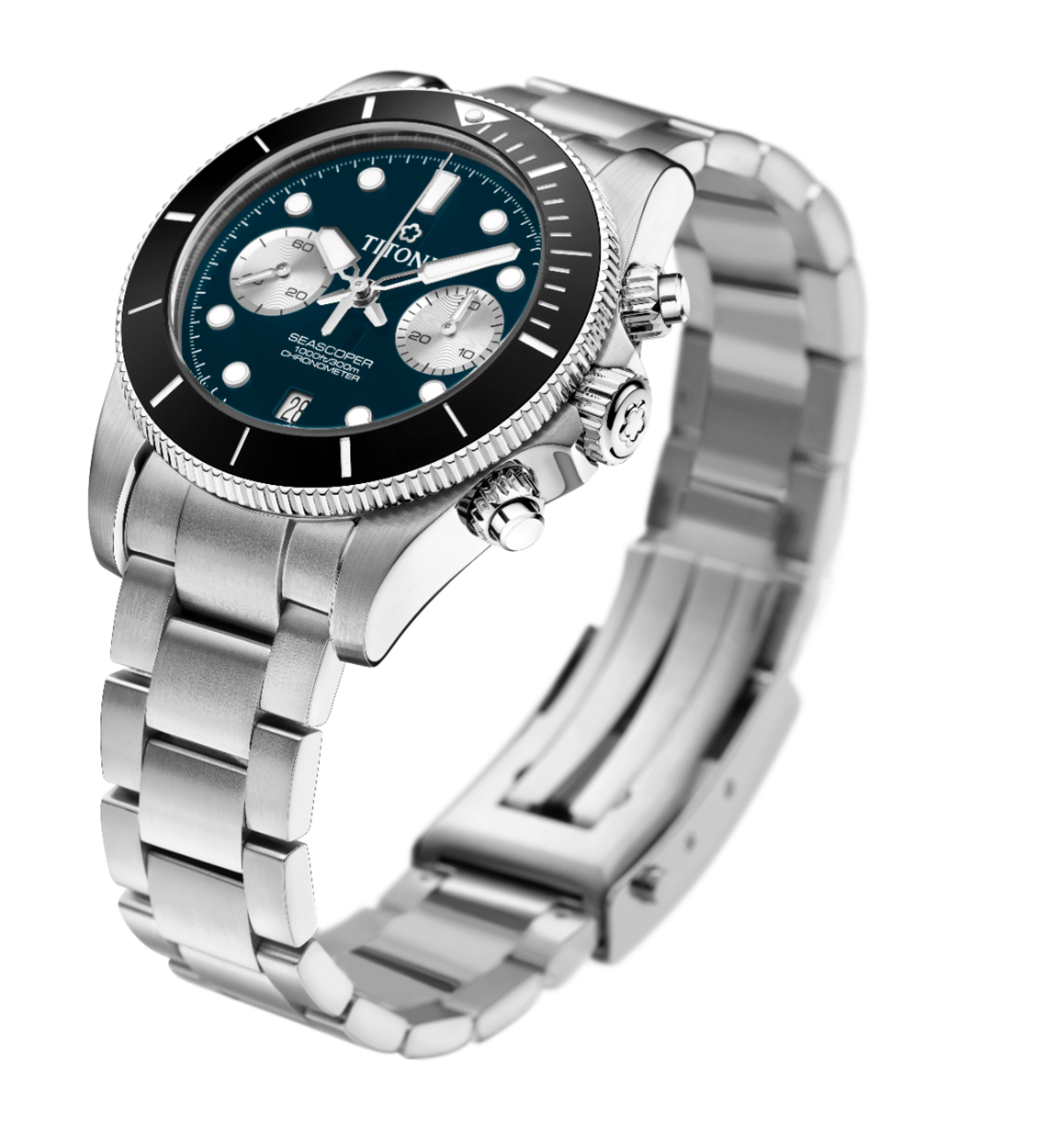 Titoni Seascoper 300 Chronograph Blue (42mm) 94300 S-BK-732