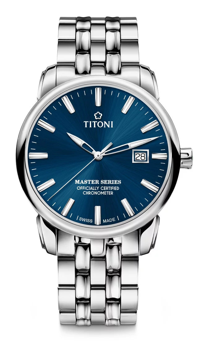 Titoni Master Series Chronometer Blue (41mm) 883188 S-661