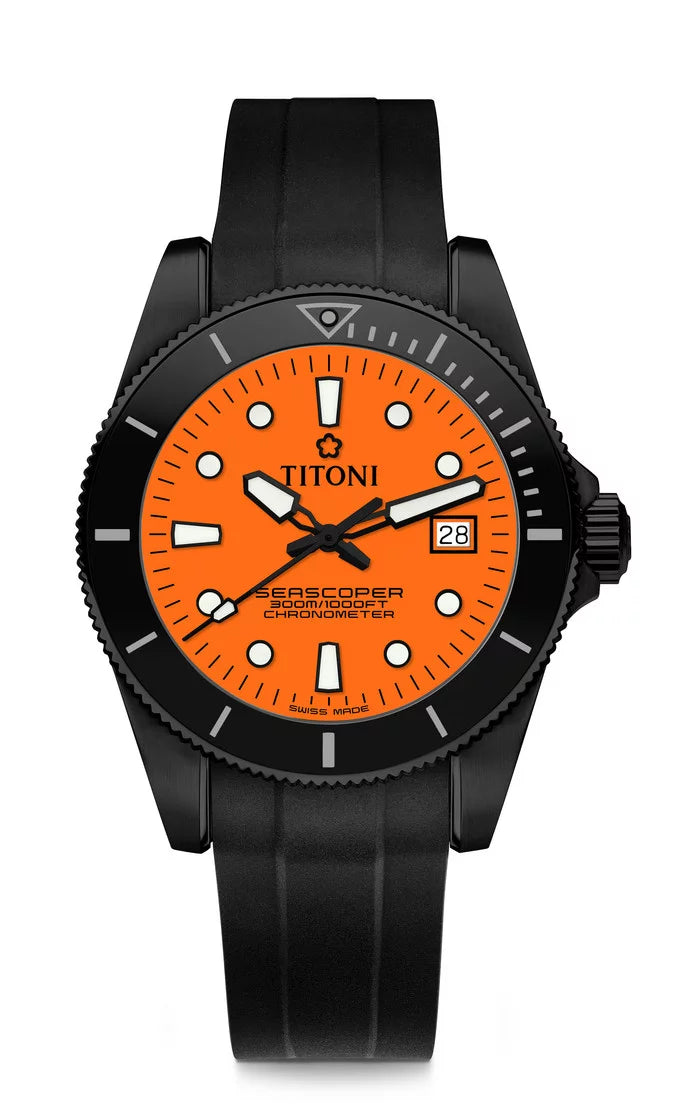 Titoni Seascoper 300 Orange Limited (42mm) 83300 B-BK-R-715