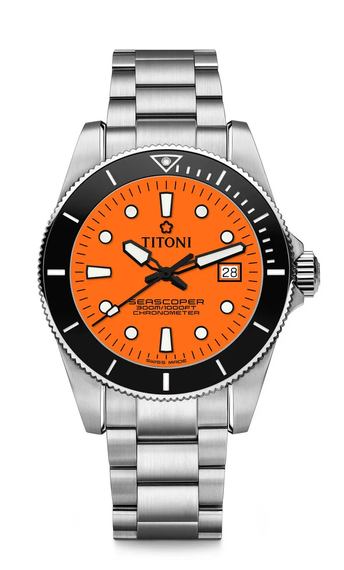 Titoni Seascoper 300 Orange (42mm) 83300 S-BK-715