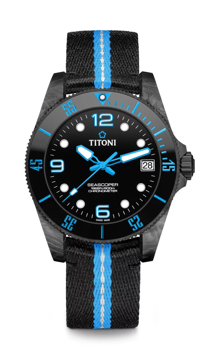 Titoni Seascoper 600 CarbonTech (42mm) 83600 CBL-T3-256