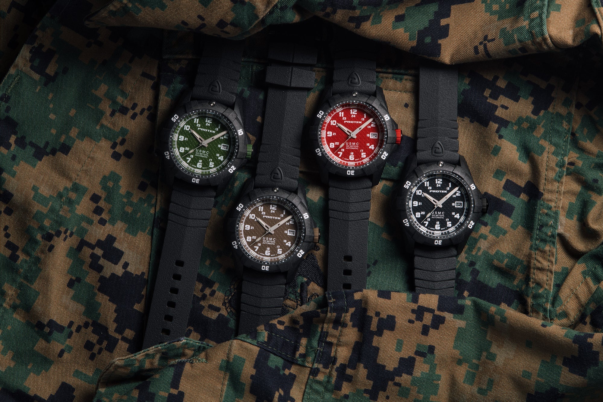 ProTek USMC Carbon Composite Automatic Dive Watch (42mm)  PT1212