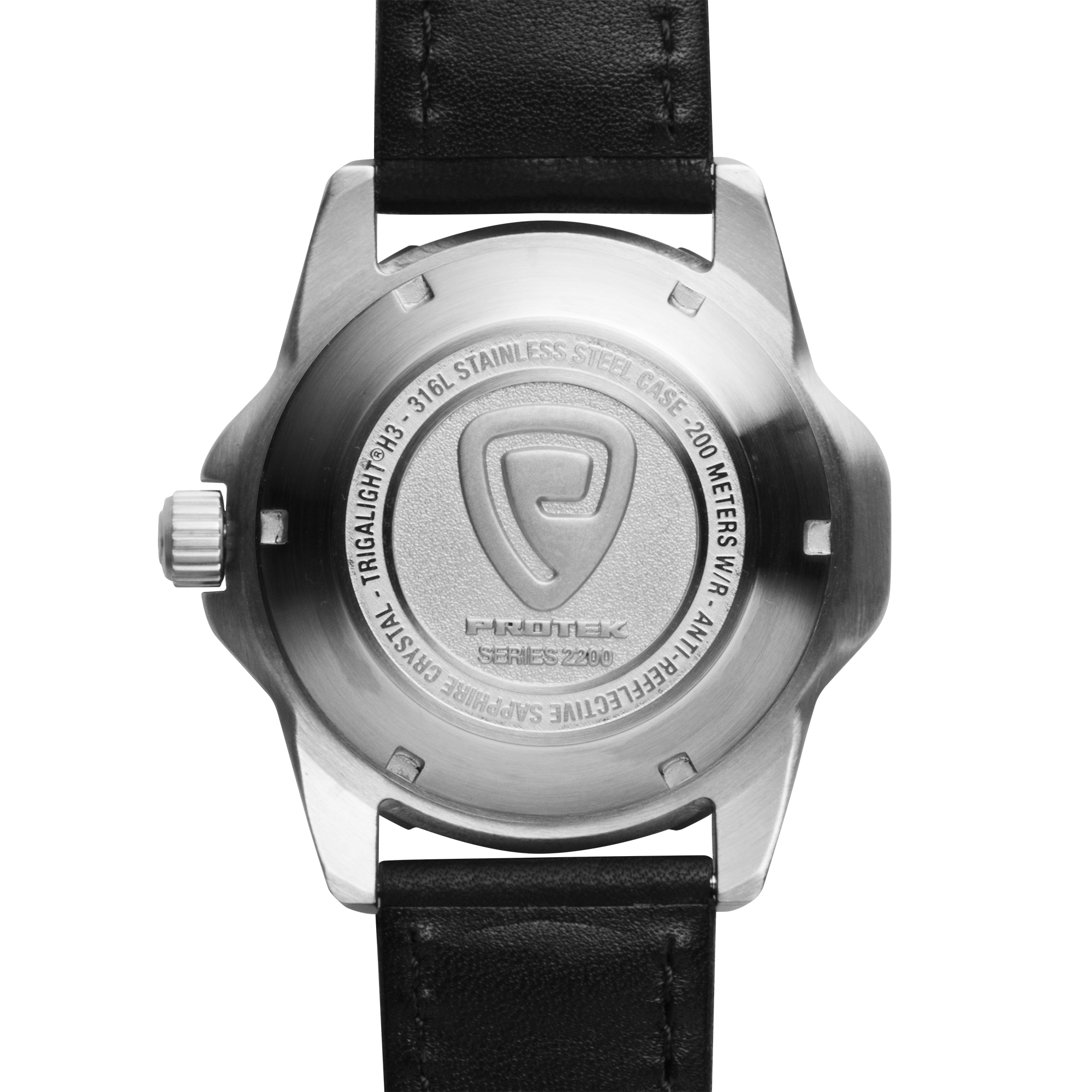 ProTek Automatic Black Steel Dive Watch (42mm)  PT2202