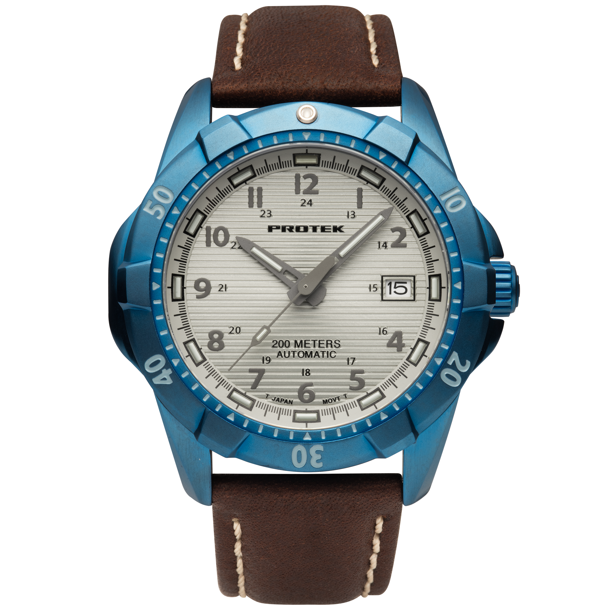 ProTek Automatic Blue Steel Dive Watch (42mm) PT2213