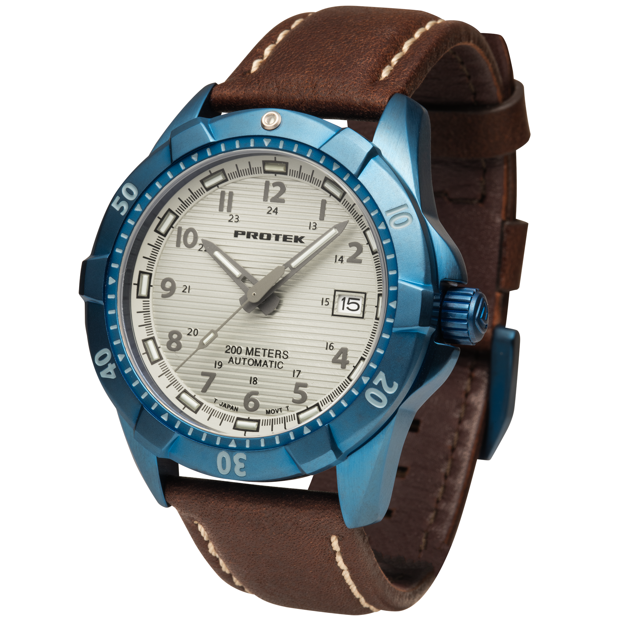 ProTek Automatic Blue Steel Dive Watch (42mm) PT2213