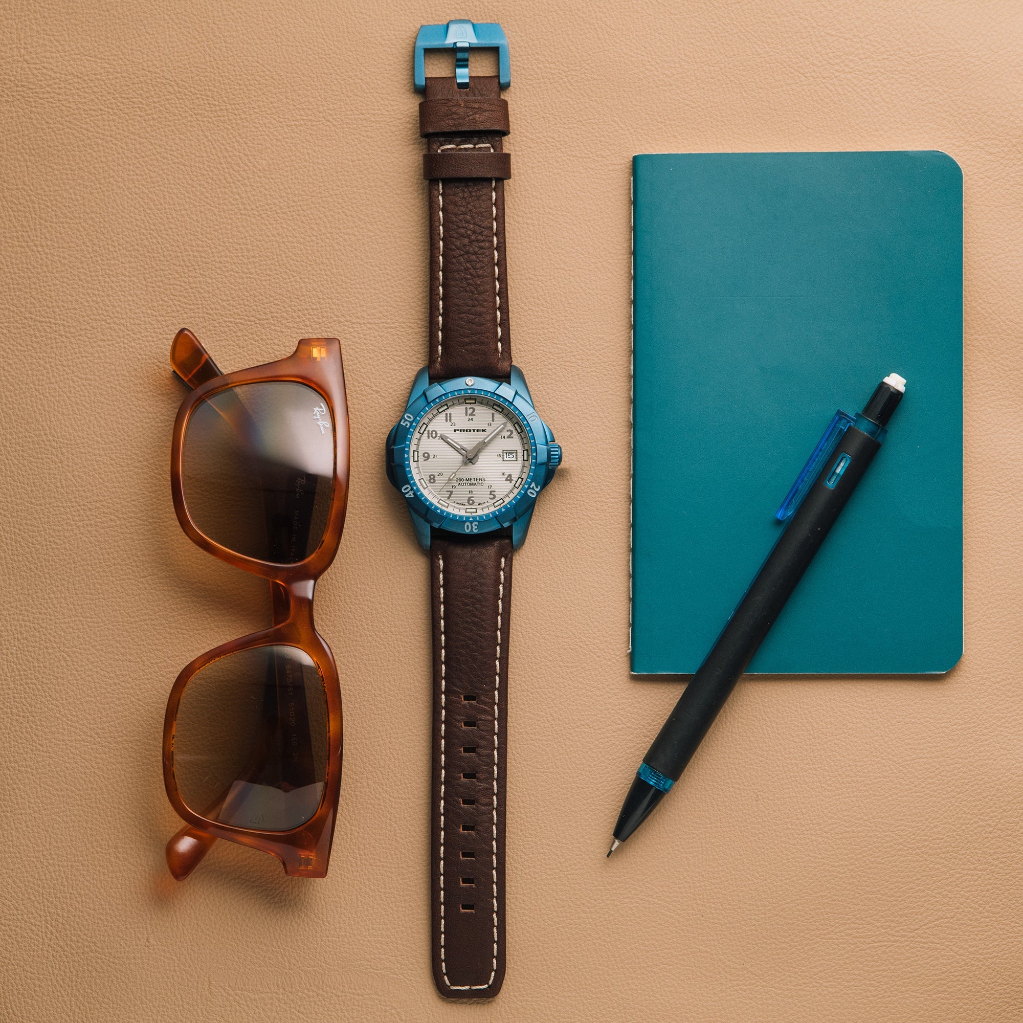 ProTek Automatic Blue Steel Dive Watch (42mm) PT2213