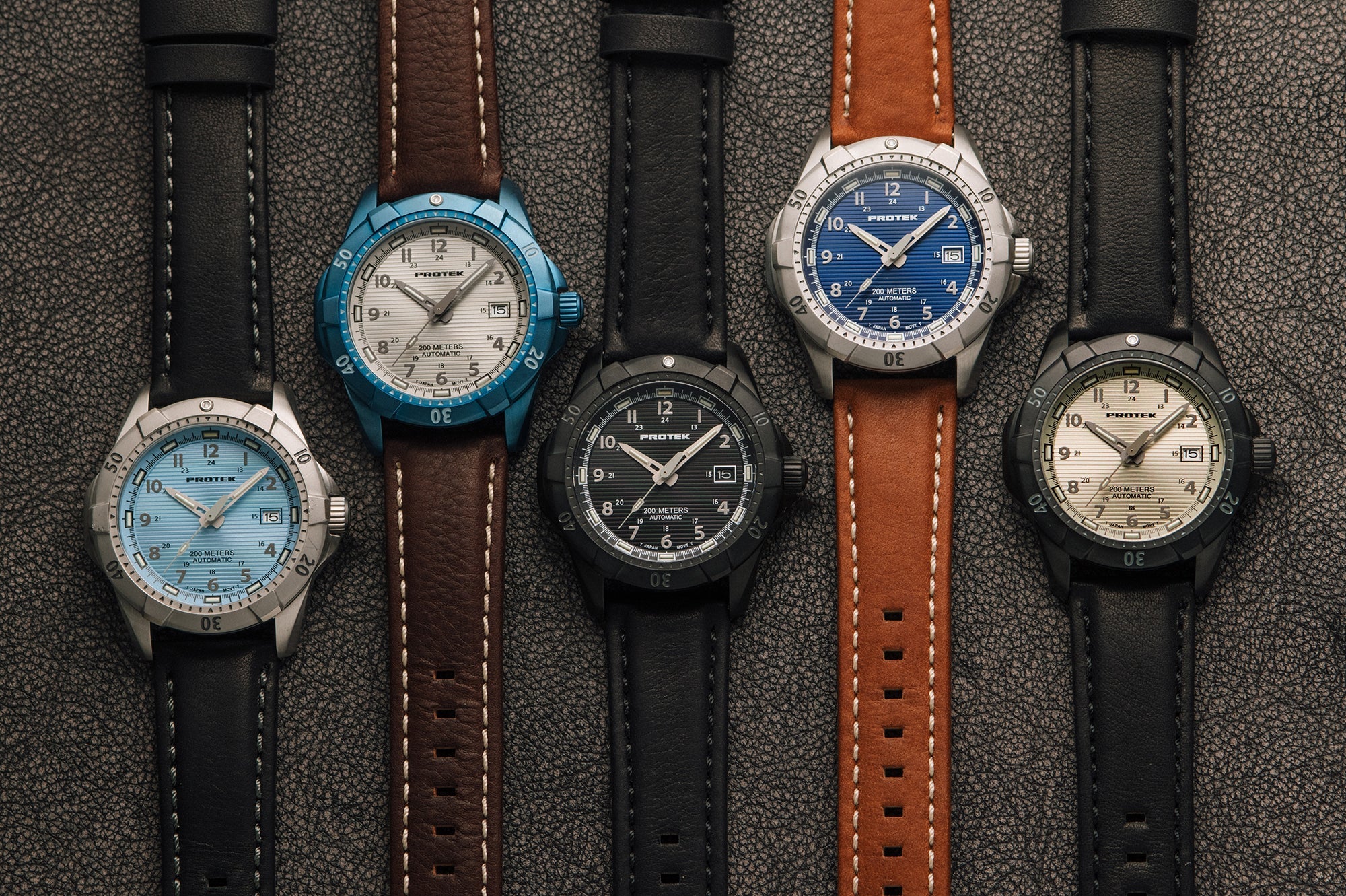 ProTek Automatic Blue Steel Dive Watch (42mm) PT2213