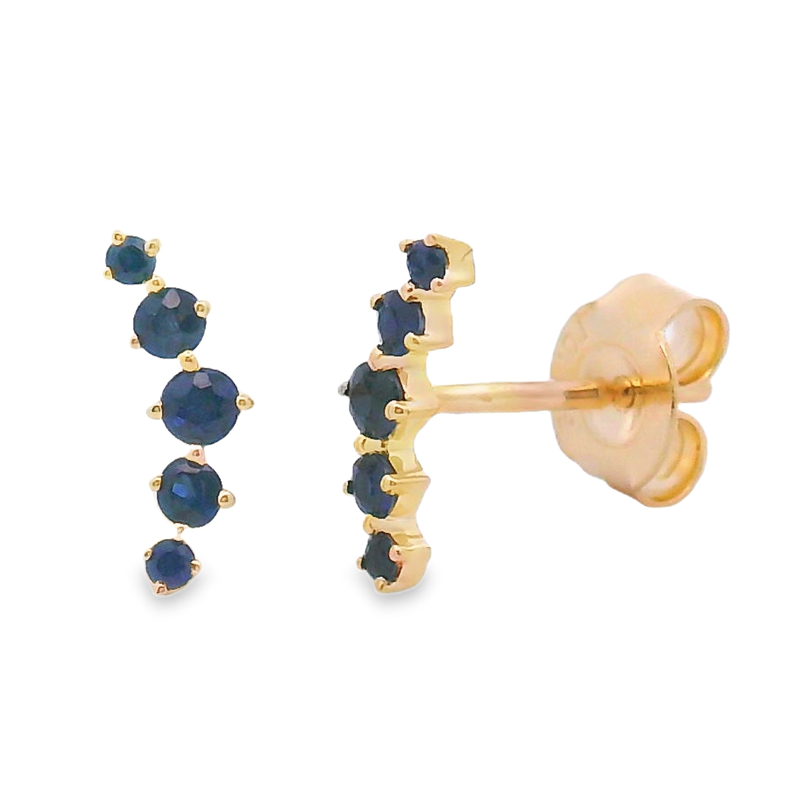 .24ct Sapphire Earrings 14KT Yellow Gold