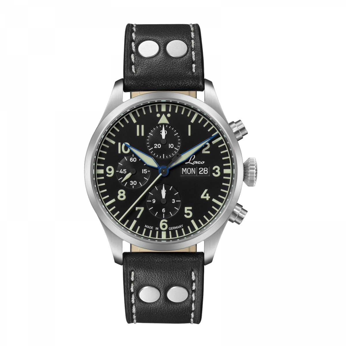 Laco Kiel.2 Schwarz Chronograph 43mm Automatic 862148