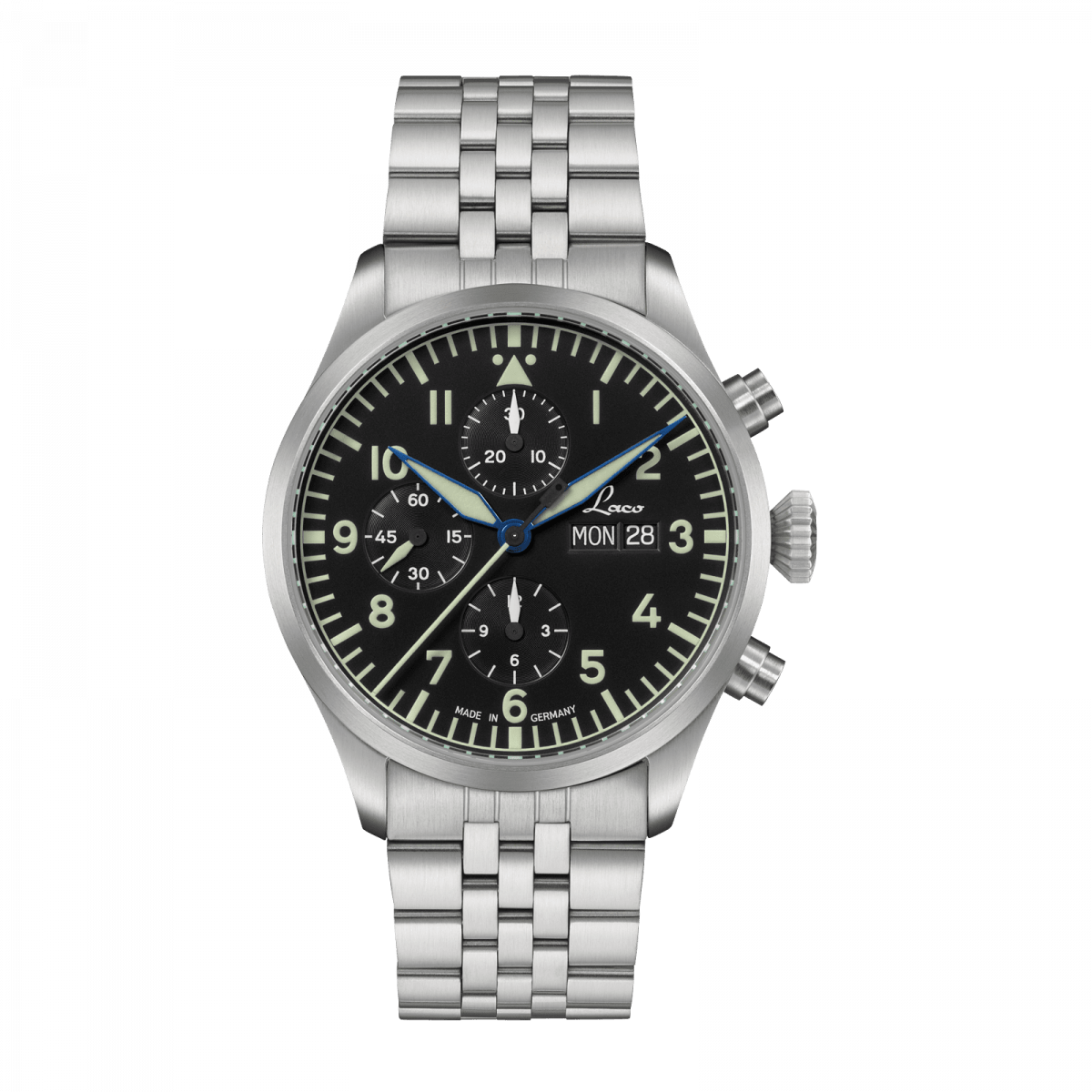 Laco Kiel.2.MB Schwarz Chronograph  43mm Automatic 862148.MB