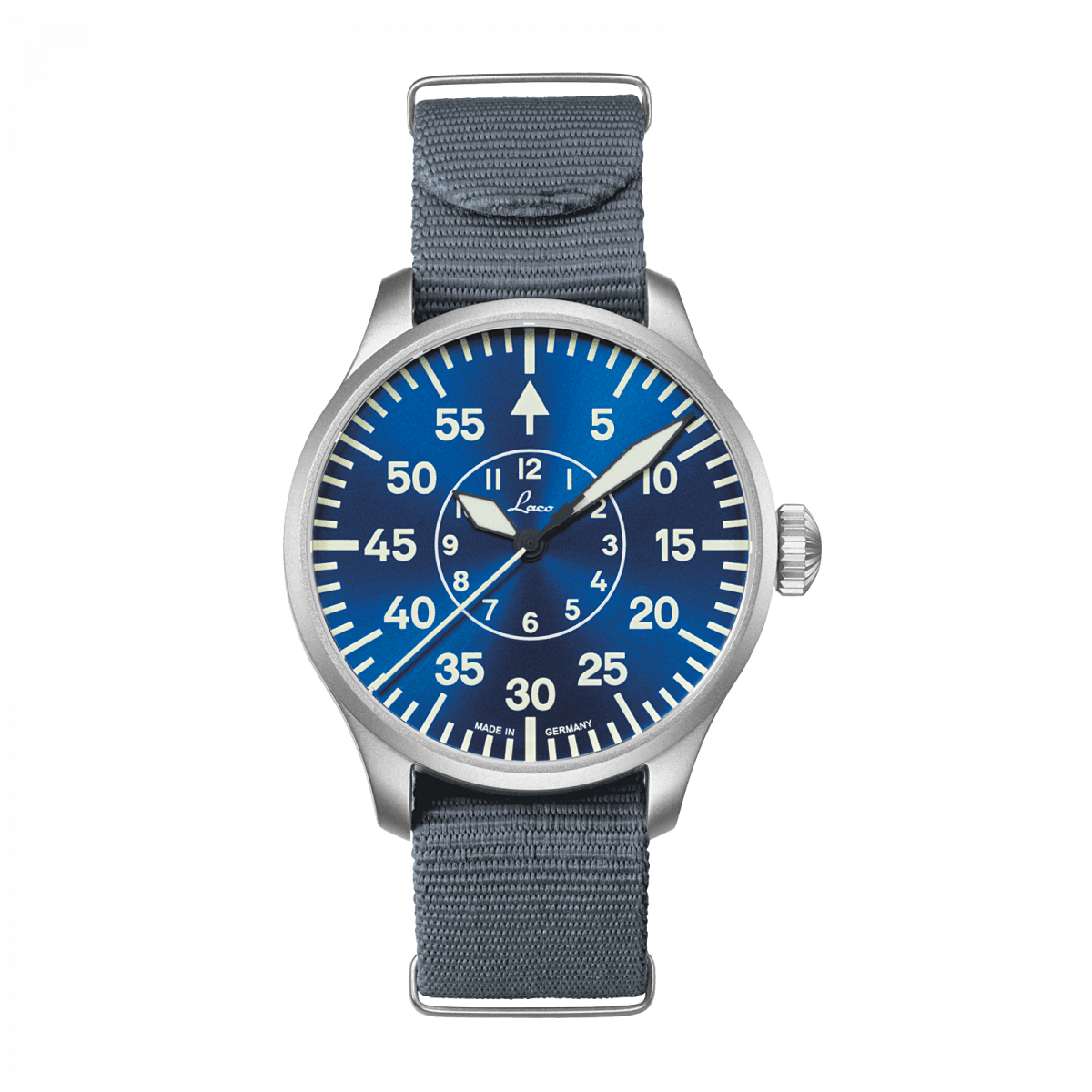 Laco Pilot Watch Aachen Blue Stunde 42mm Automatic 862101