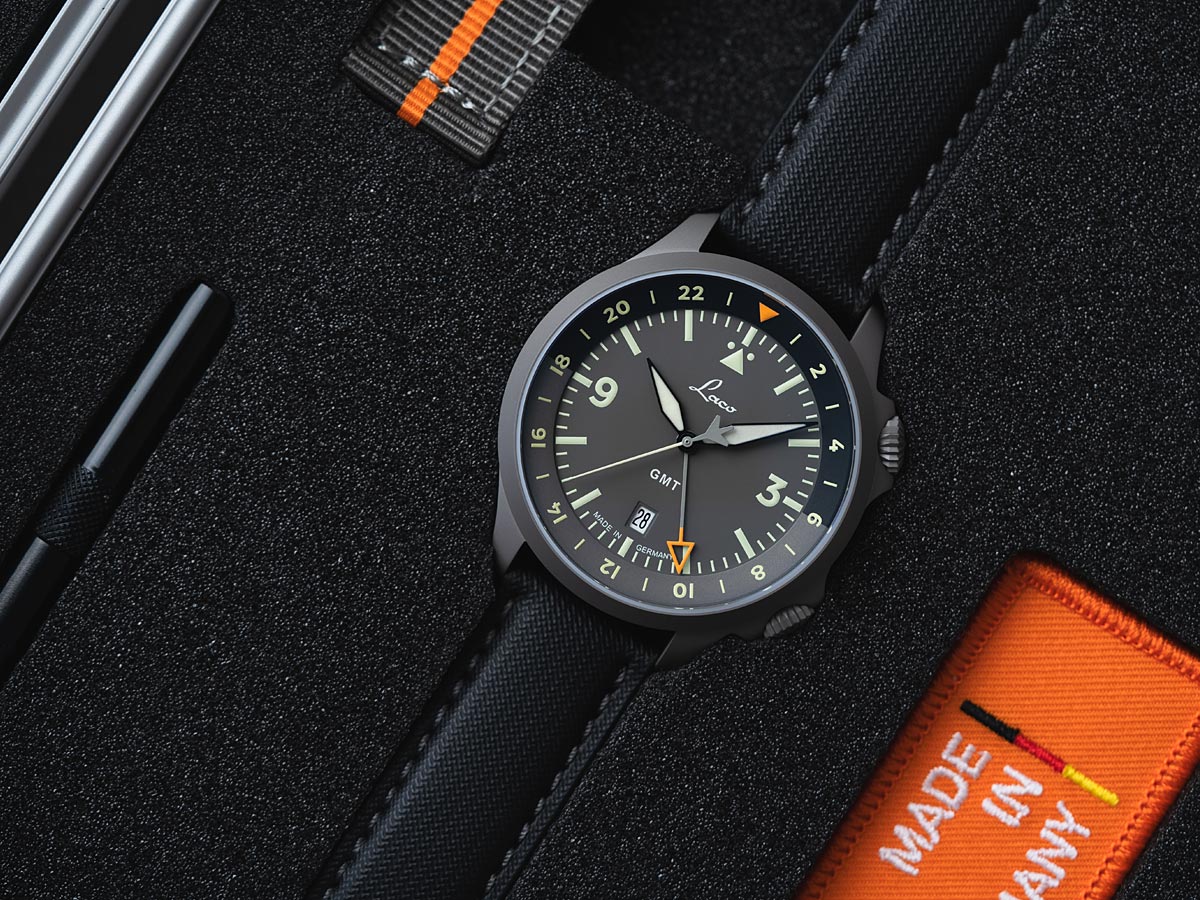Laco Pilot Watch Frankfurt GMT Grau (43mm) Automatic 862121.2