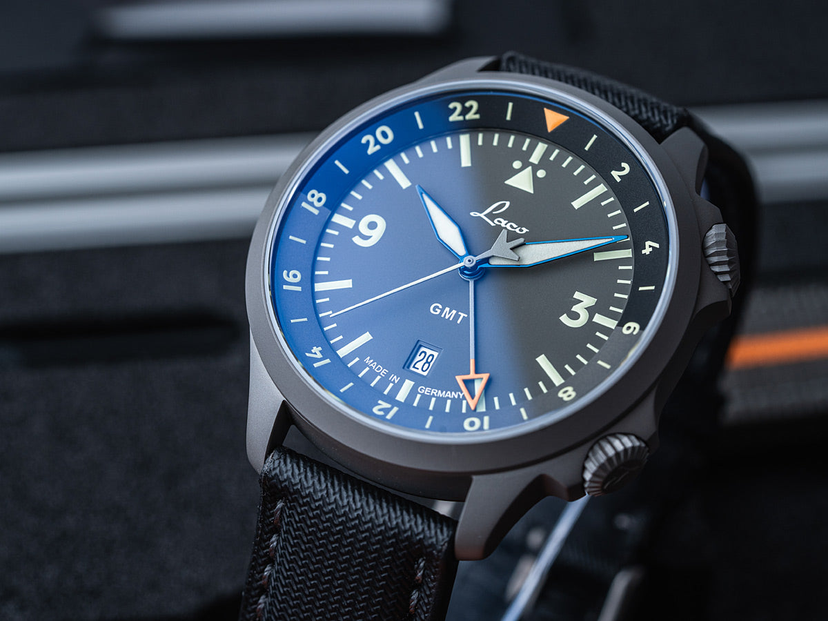 Laco Pilot Watch Frankfurt GMT Grau (43mm) Automatic 862121.2