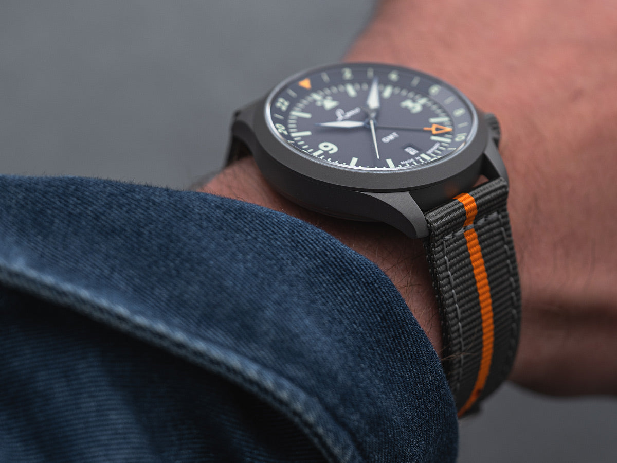 Laco Pilot Watch Frankfurt GMT Grau (43mm) Automatic 862121.2