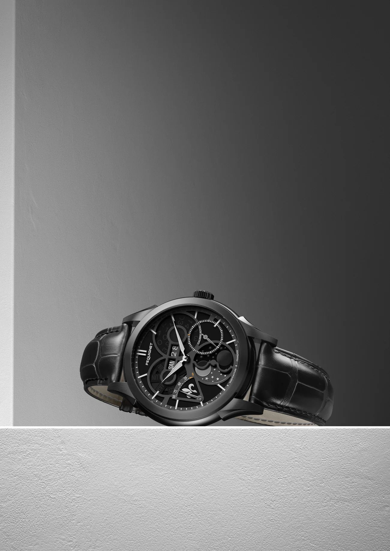 Pequignet Royale Saphir Night Black (42mm) 9010854