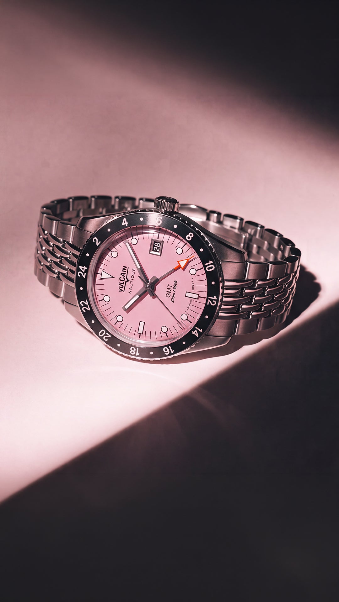 Vulcain Skindiver Nautical GMT Pink (38mm) 680174BL7