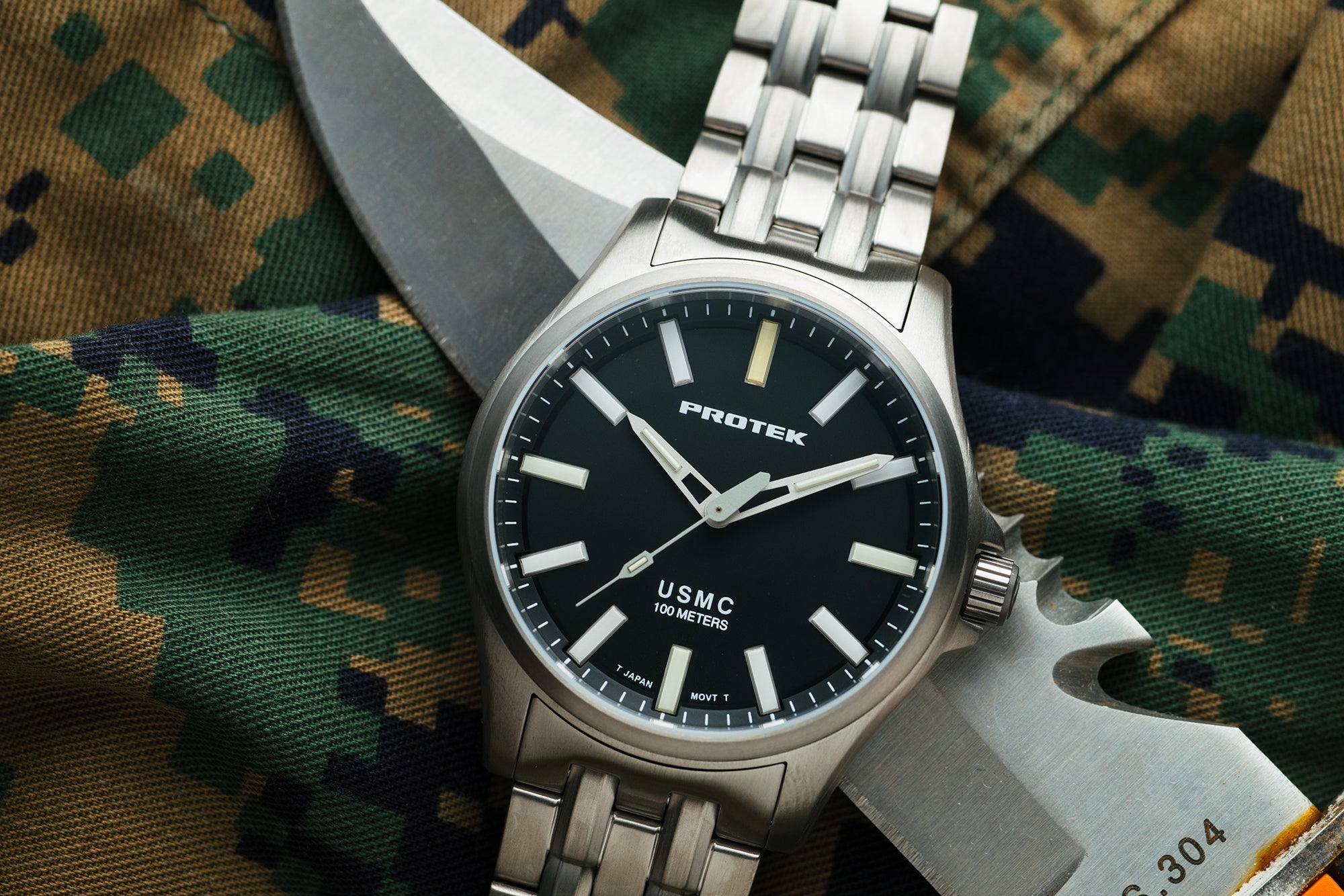 ProTek USMC Titanium Field Watch (40mm) PT3101BR