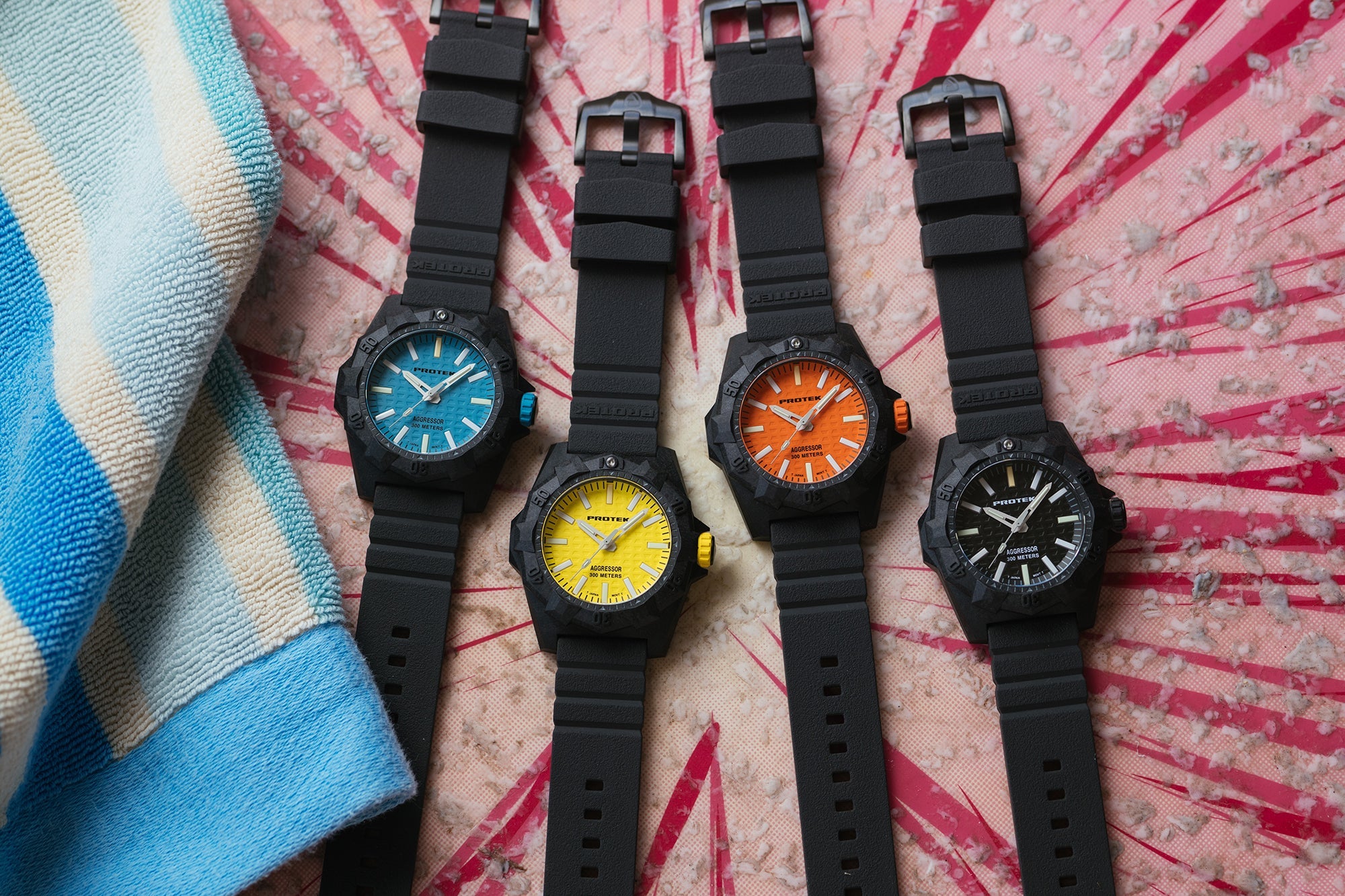 ProTek Carbon Composite Dive Watch Aggressor (45mm) PT4003