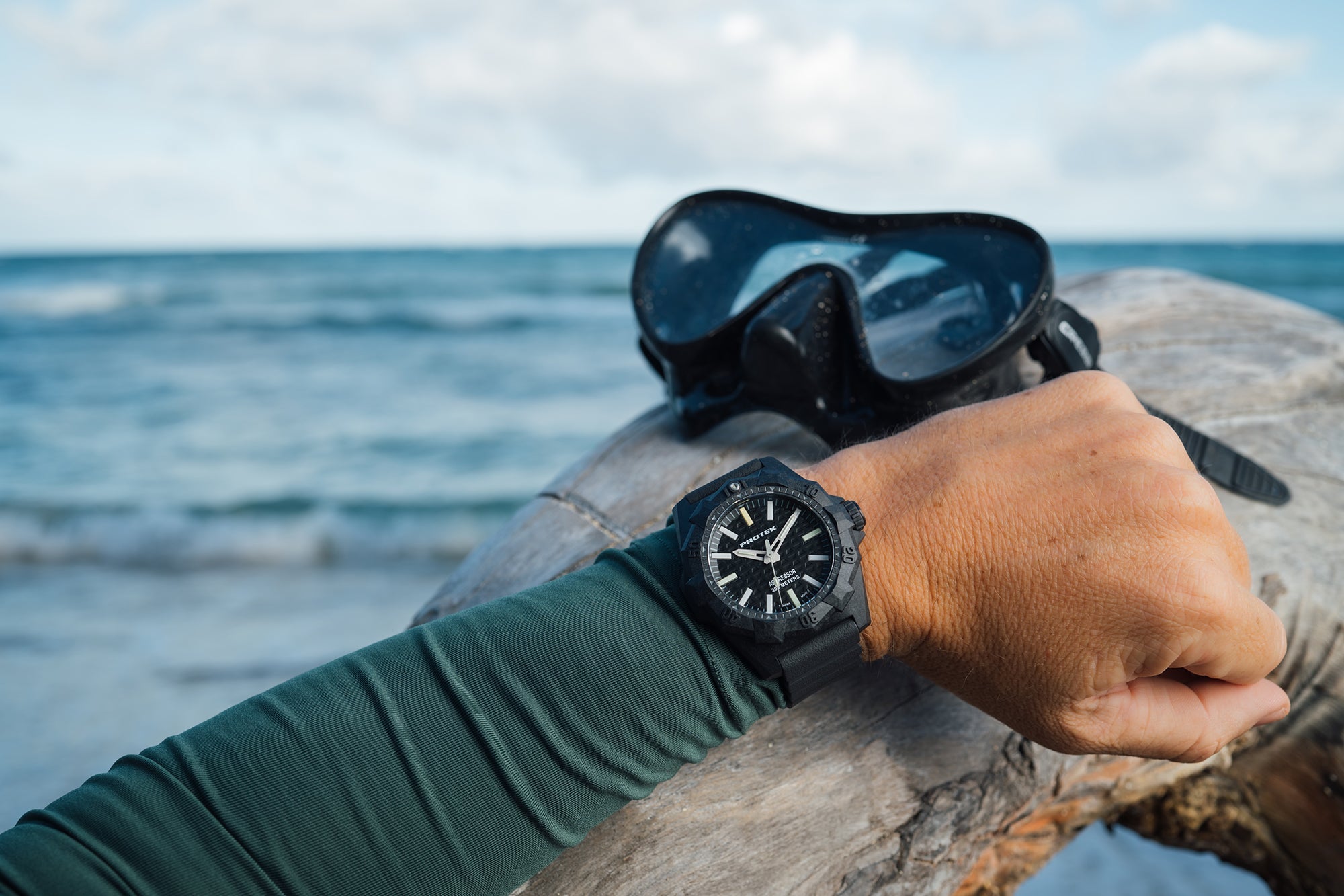 ProTek Carbon Composite Aggressor Dive Watch (45mm) PT4001