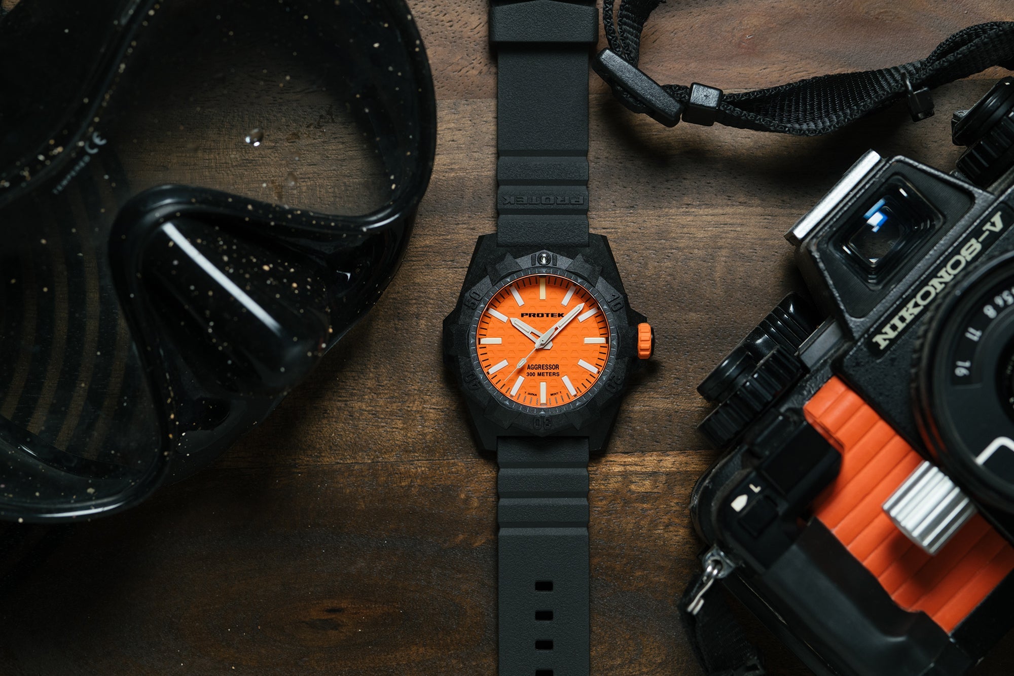 ProTek Carbon Composite Aggressor Dive Watch (45mm) PT4004