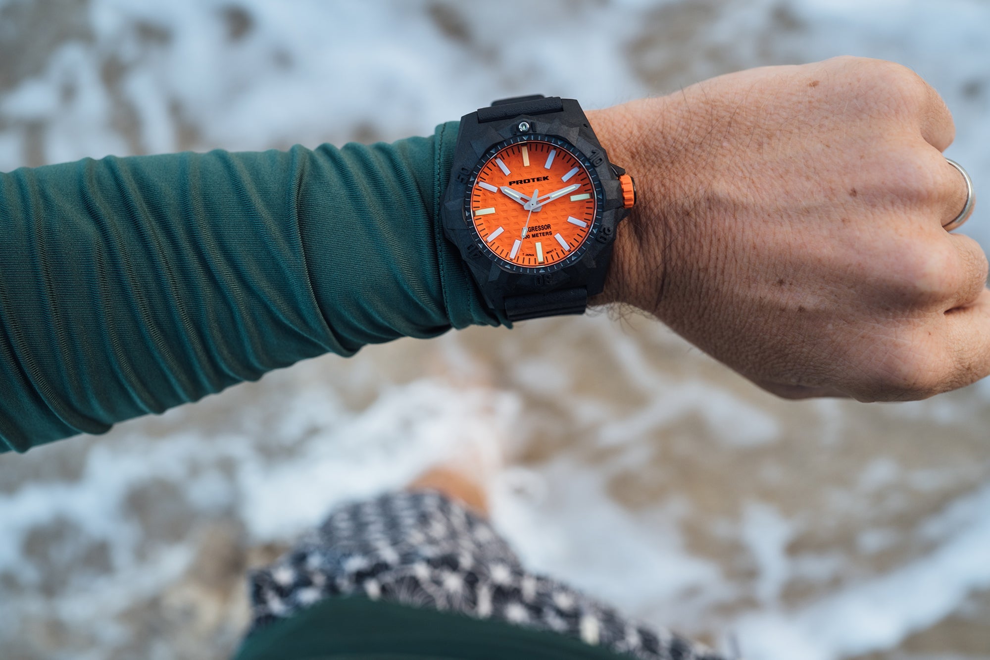 ProTek Carbon Composite Aggressor Dive Watch (45mm) PT4004