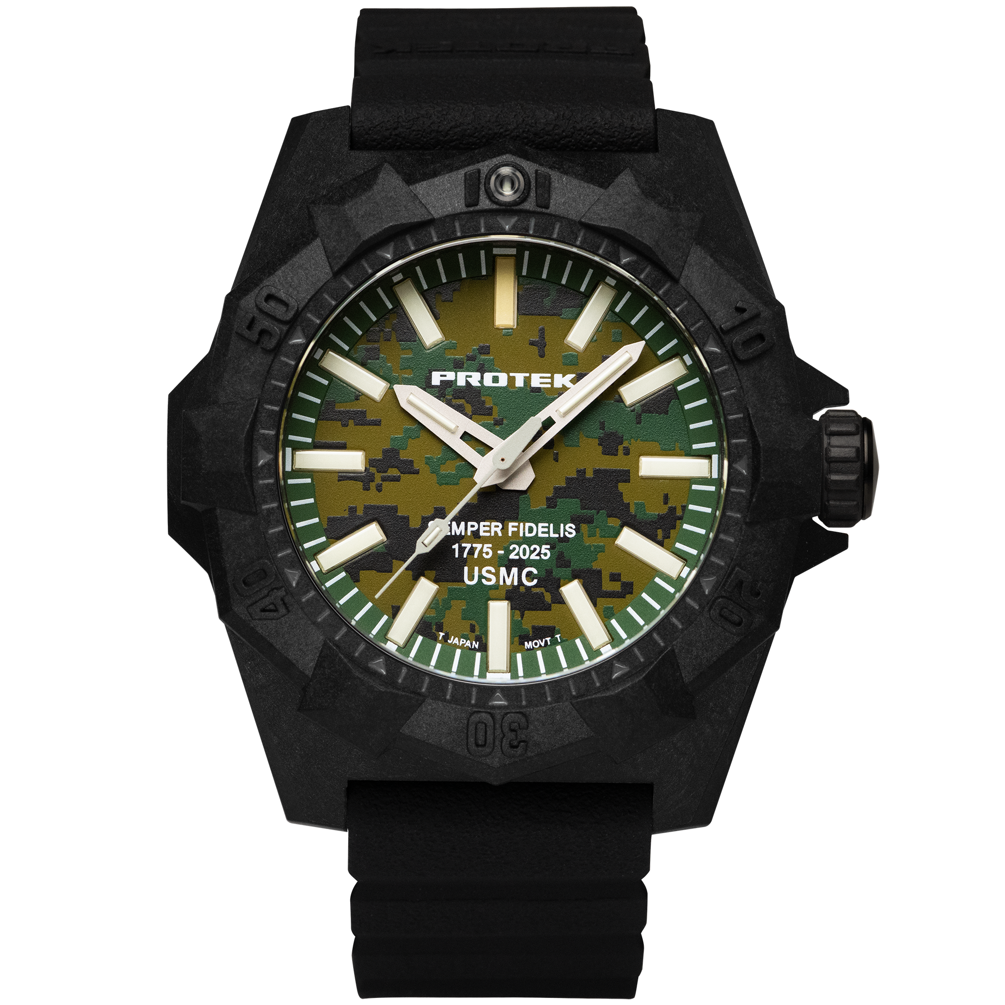 ProTek USMC 250th Anniversary Agressor Carbon Dive Watch (45mm) PT4105SFC