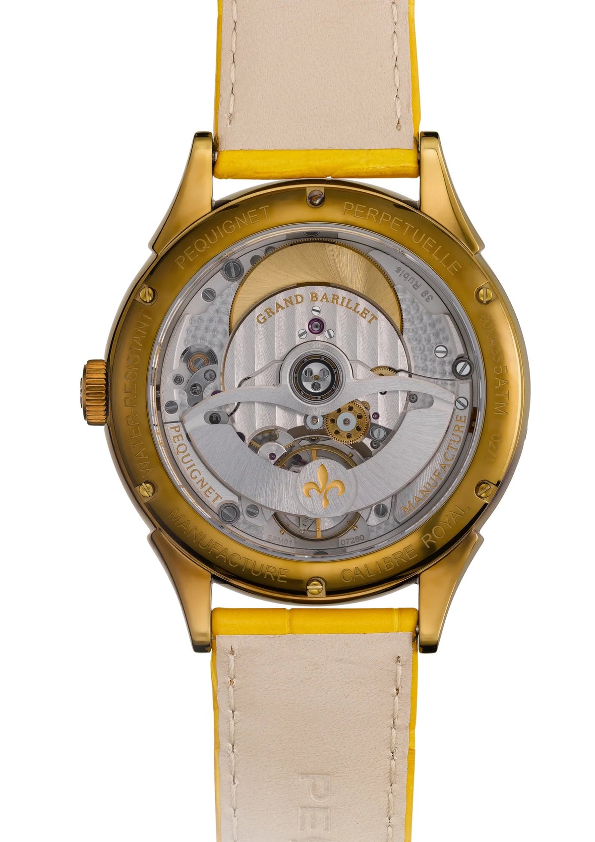 Pequignet Royale Saphir Amber Yellow Limited (42mm) 9010820