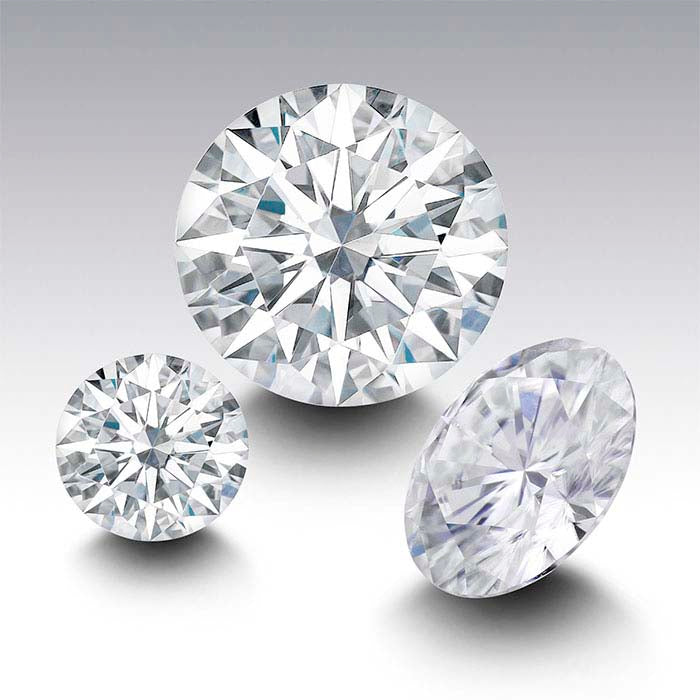 Charles & Colvard® Forever One™ Moissanite Round Faceted Stones, Colorless