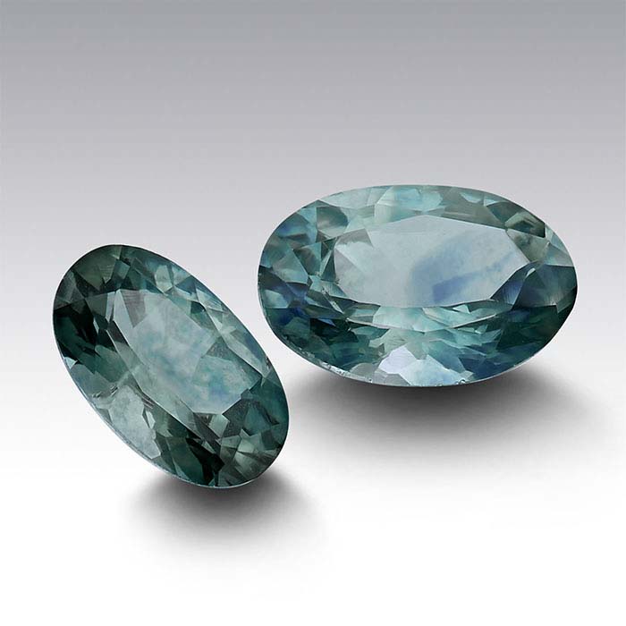 American Mined™ Teal Montana Sapphire™ Oval Faceted Stones